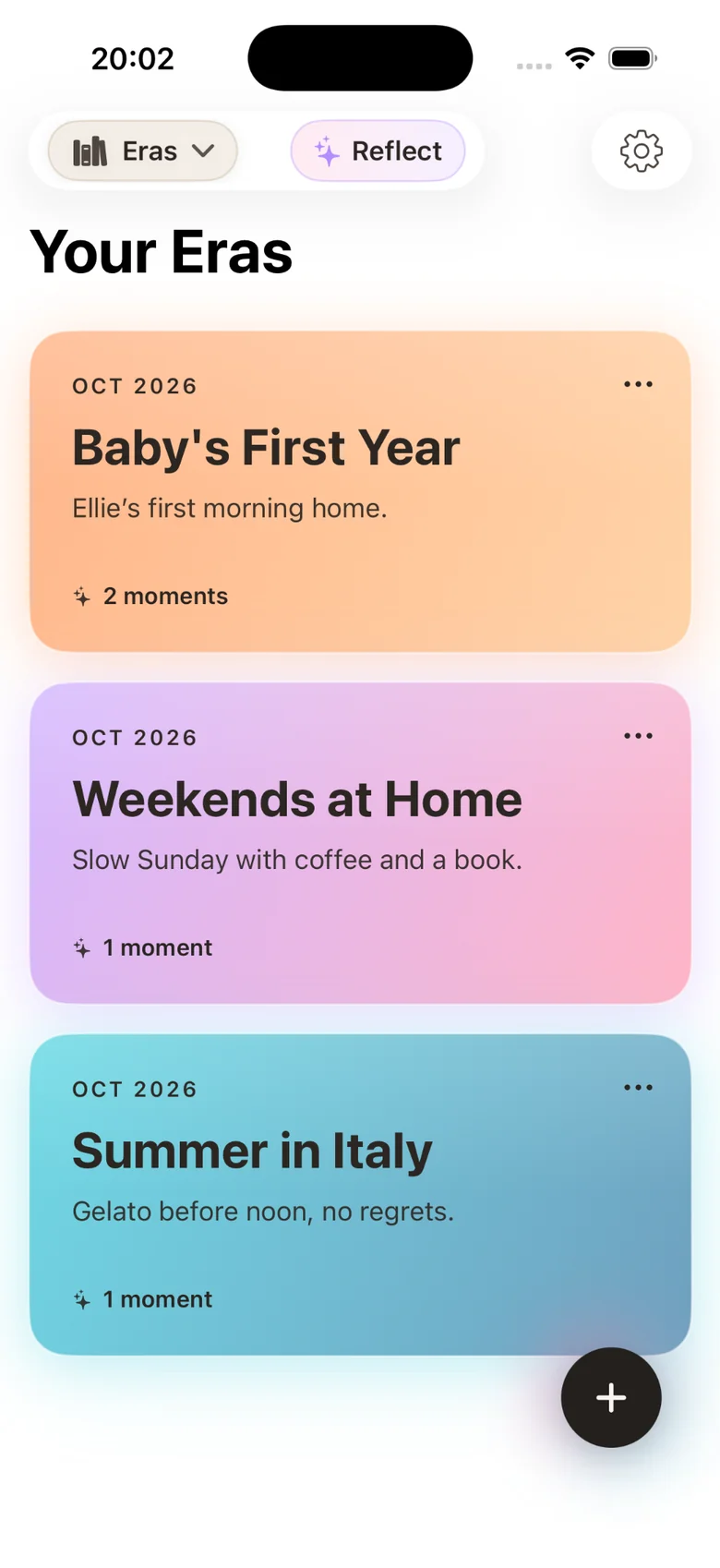 Eras: a dedicated chapter for baby’s first year.